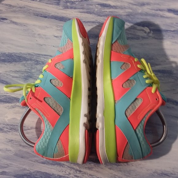 Reebok Sublite Duo Teal Pink Neon Flow Trainers Running Woman size 7 - Picture 5 of 9
